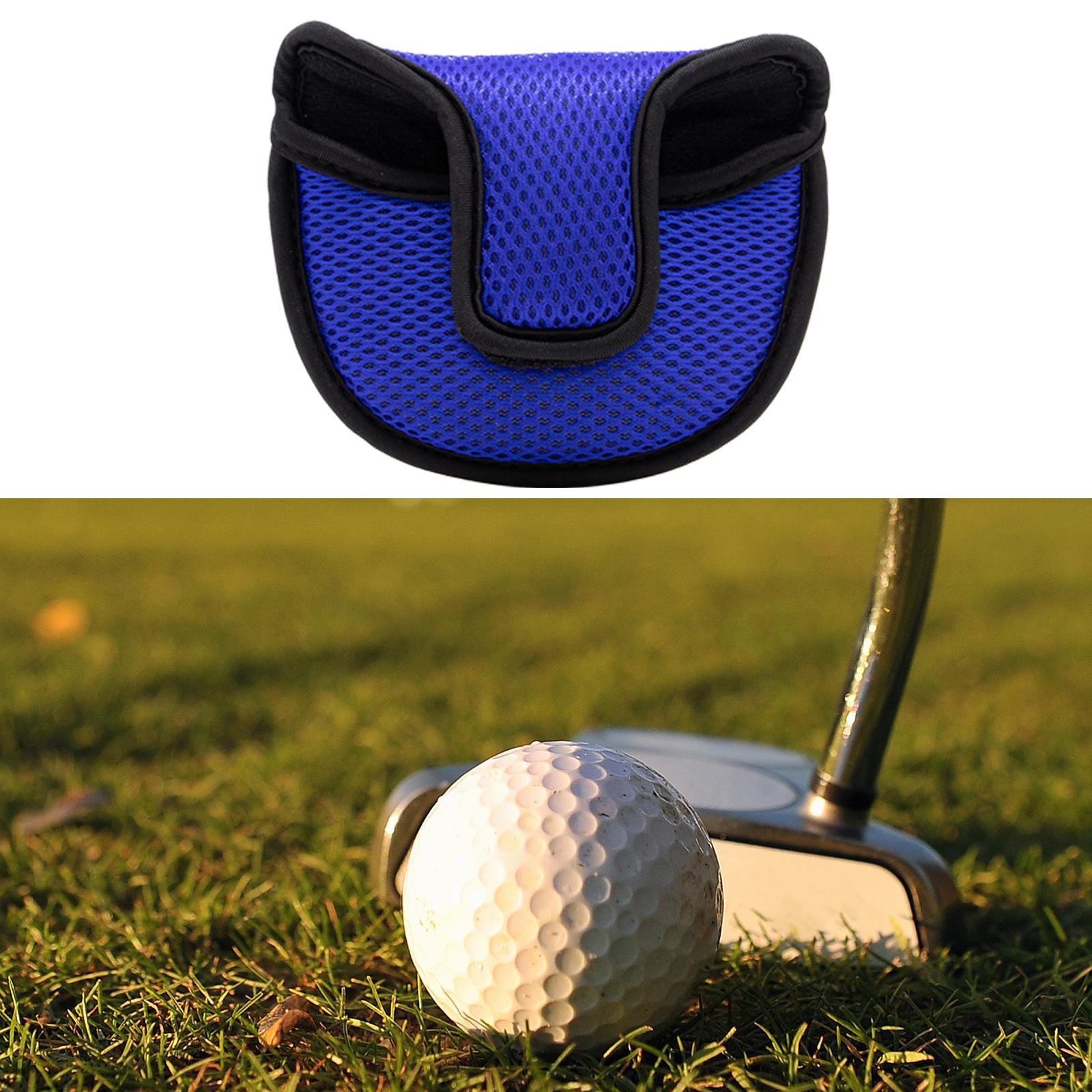 Lightweight Golf Putter Mallet Cover Headcover Unisex Golf Equipment Blue