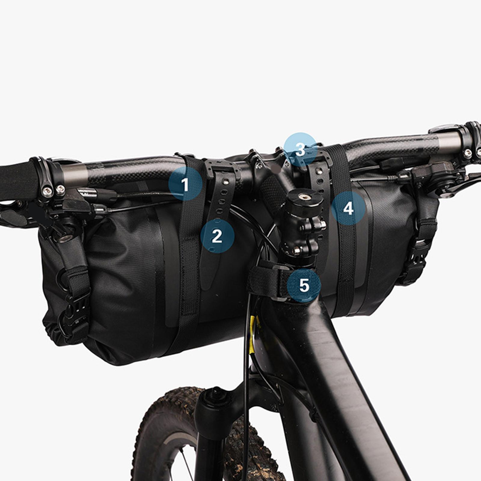 12L Portable Front Bicycle Handlebar Bag Waterproof for Travel Road MTB Bike