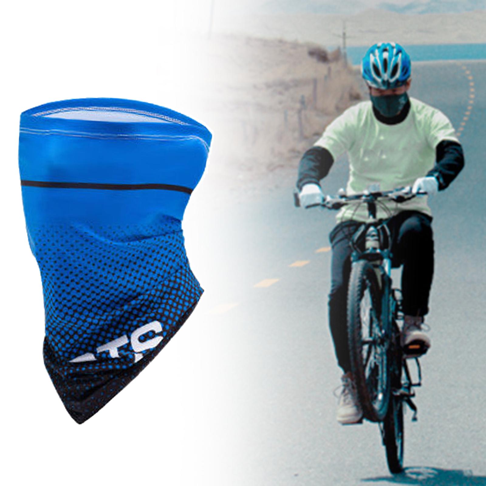 Cycling Bandana Scarf Balaclava Neck Gaiter Face Mask Headwear Blue