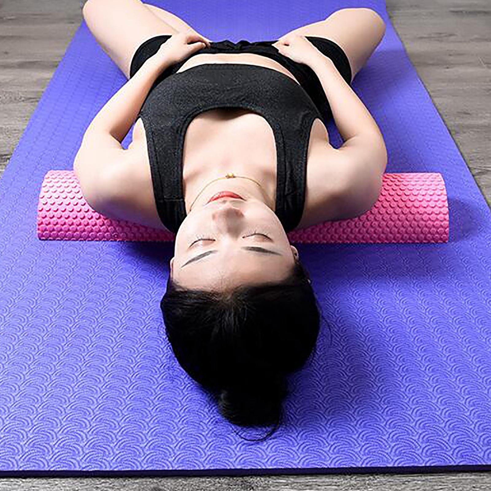 Foam Roller Half Round Massage Yoga Pilates Fitness Balance Yoga Pink 60cm