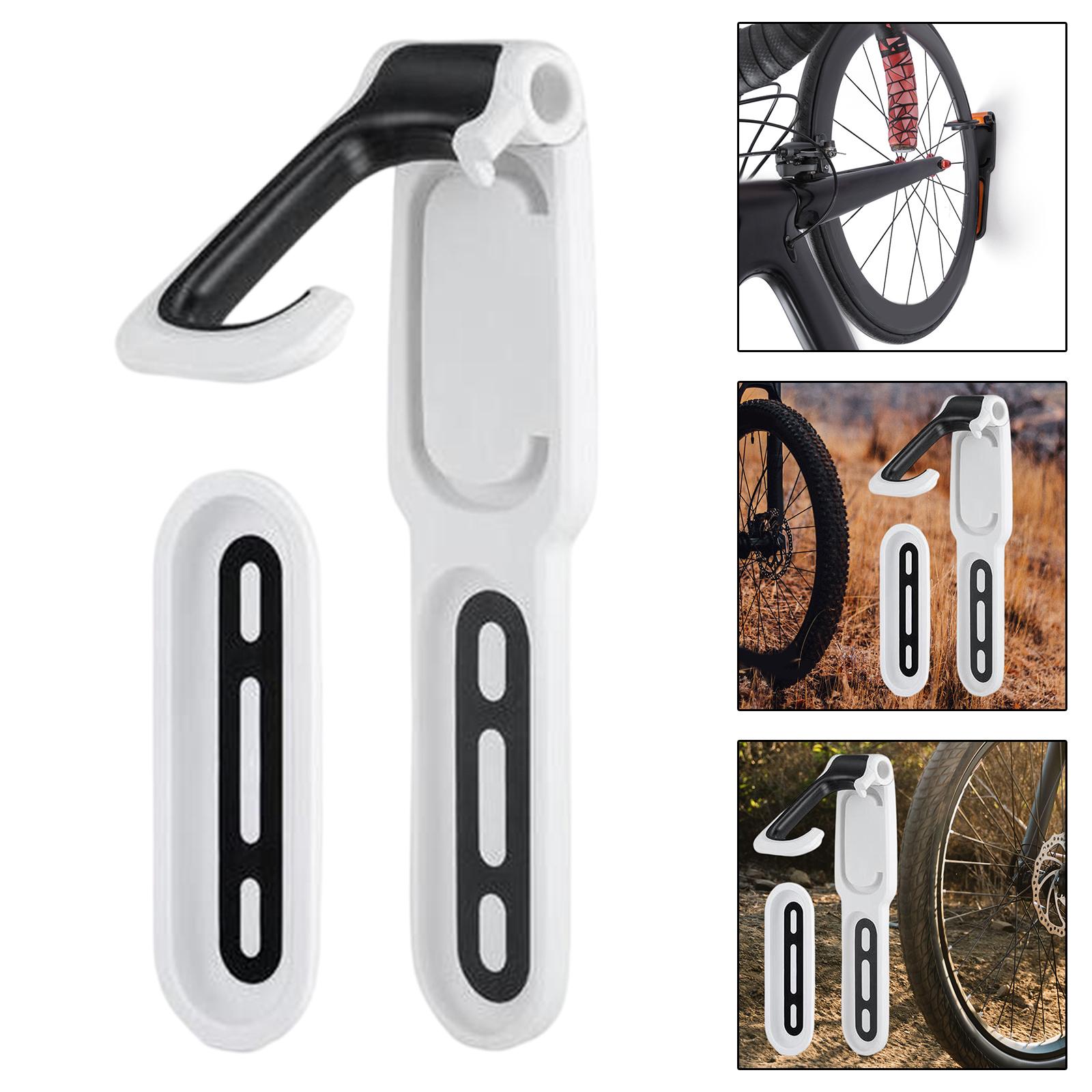 Bike Wall Mount Bike Rack for Garage Vertical Cycling Holder for Bicycles Black White 