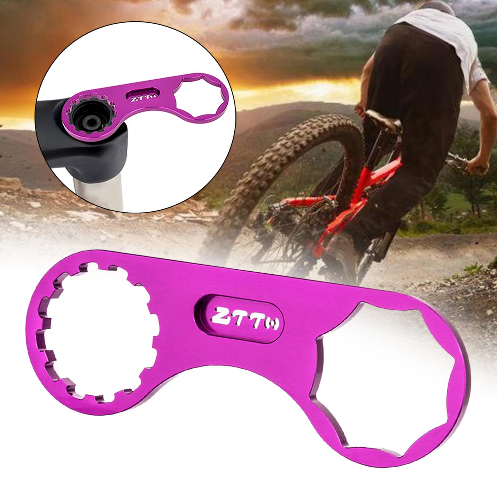 Aluminum Bike Front Fork Wrench Repair Tool Cycling Shoulder  Purple 