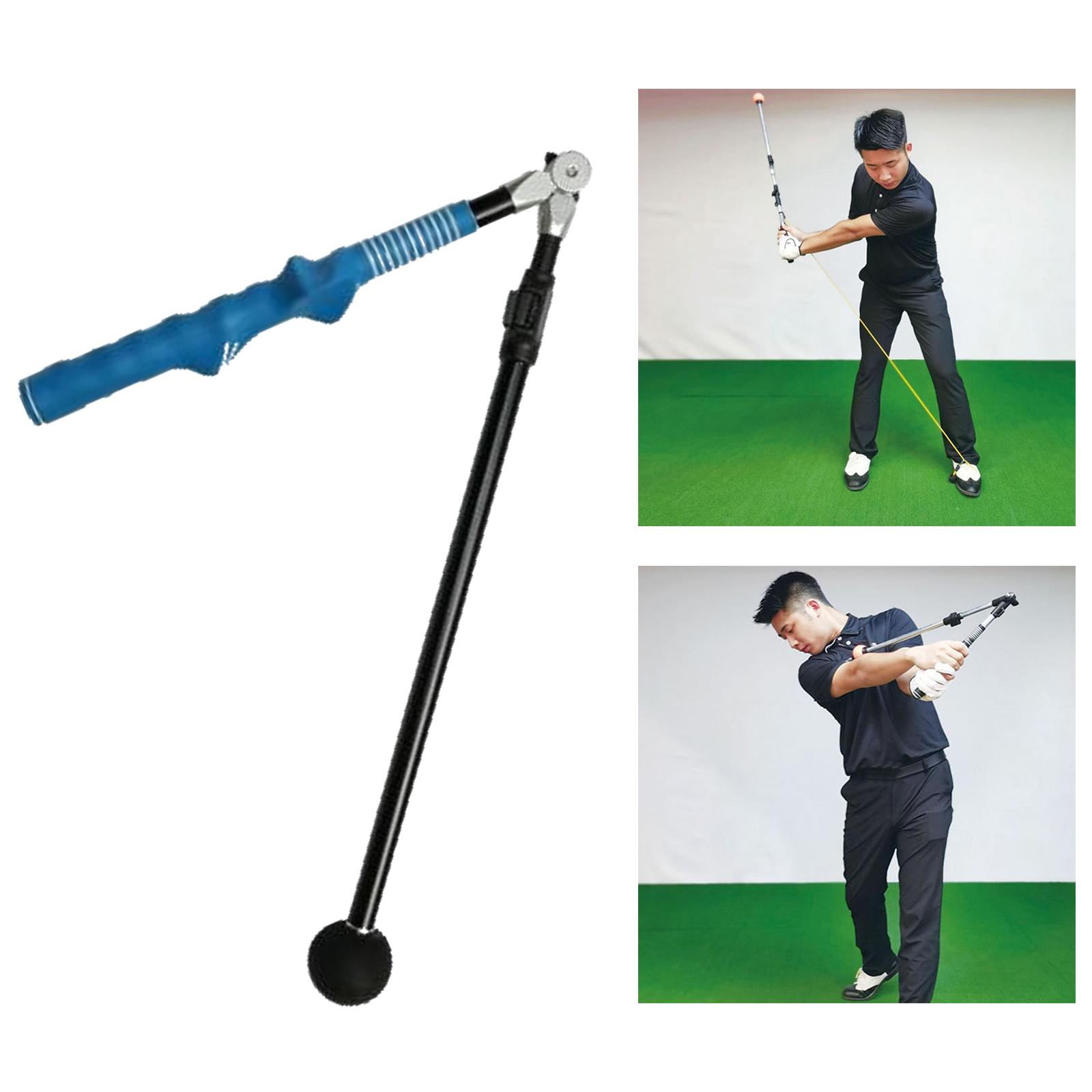 Golf Swing Trainer Position Grip Extendable Gesture Tools Blue