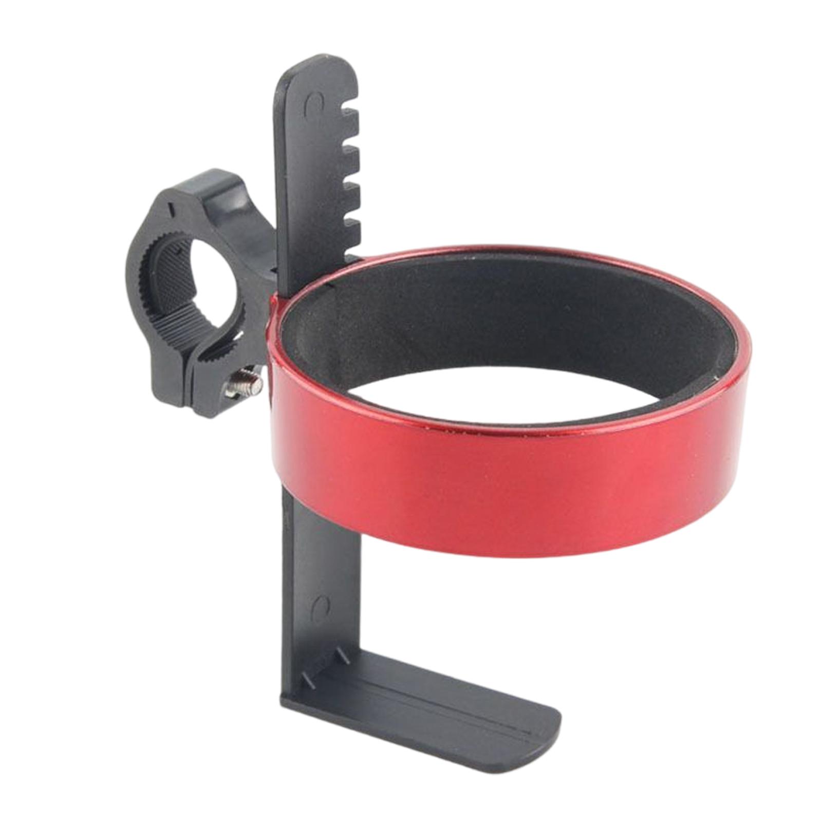 Bike Handlebar Cup Holder Mount for Bicycle Mountain Road Bike Red