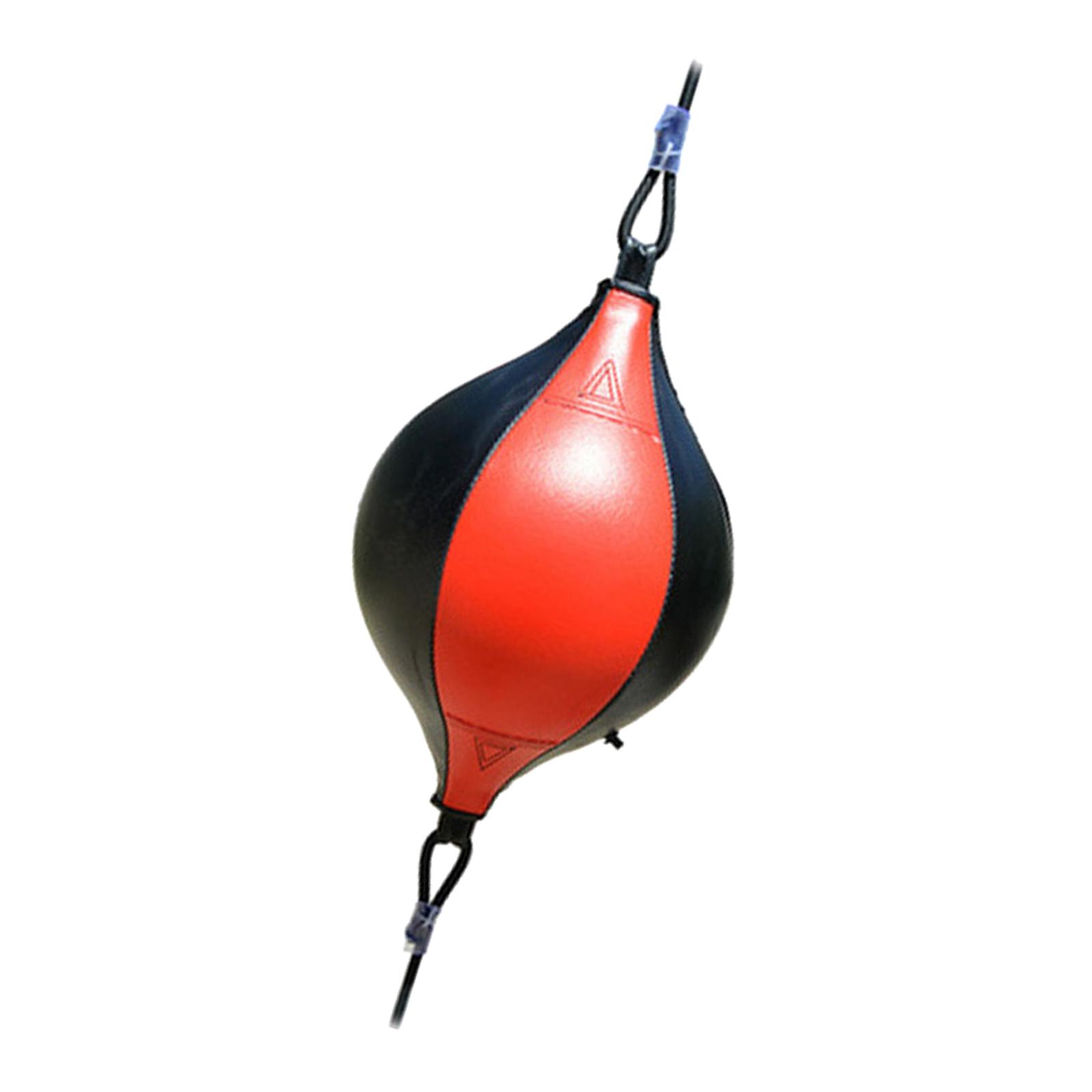 Double End Punching Ball Boxing Inflatable Equipment Fitness Home Adult Red Black 