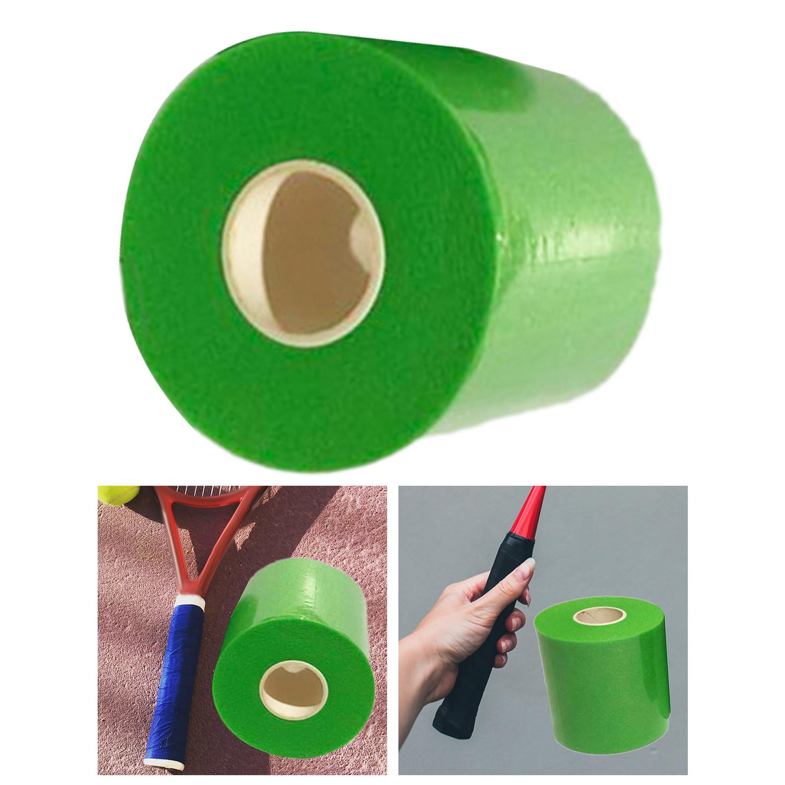 Tennis Racket Wrap Wrap Tape Cushion Wrap Damping Film Anti-Slip Handle 0.05mx27m Green
