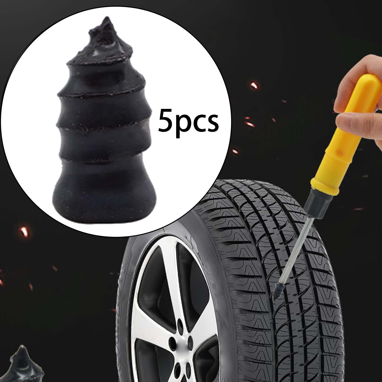 5 Pieces Vacuum Tire Repair Rubber Nail Flexible for Tire Puncture Truck Large