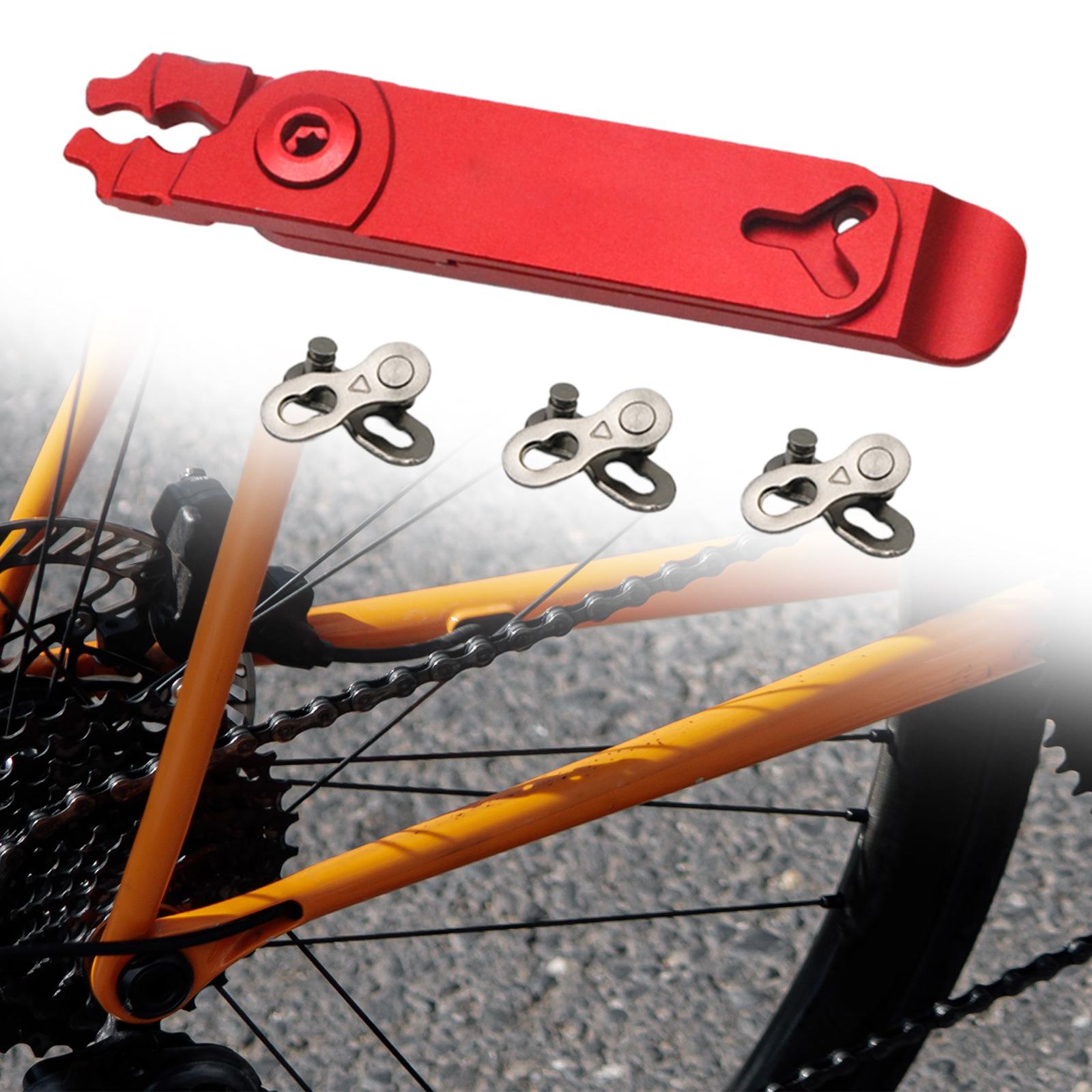 Portable Bike Chain Link Pliers Aluminum Alloy Wrench for Repair Parts 6S7S8S Red
