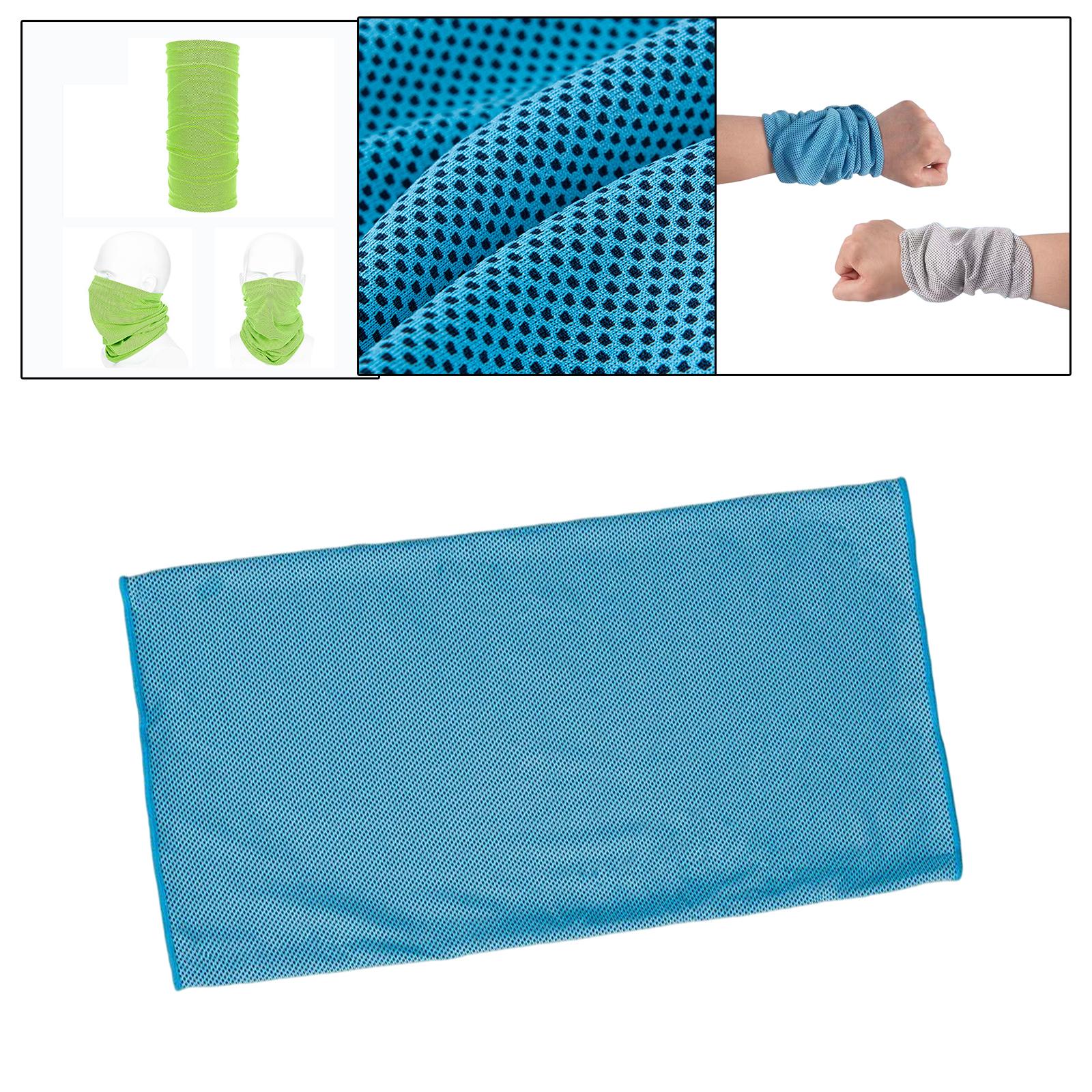 Multifunctional Wrist Sweatband Cooling Wristbands for Basketball Workout Sky Blue