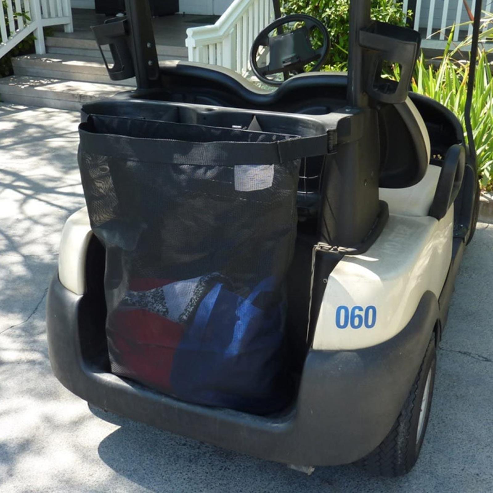 Folding Golf Cart Storage Bag Organizer Golf Car Bag Golf Cargo Mesh Bags