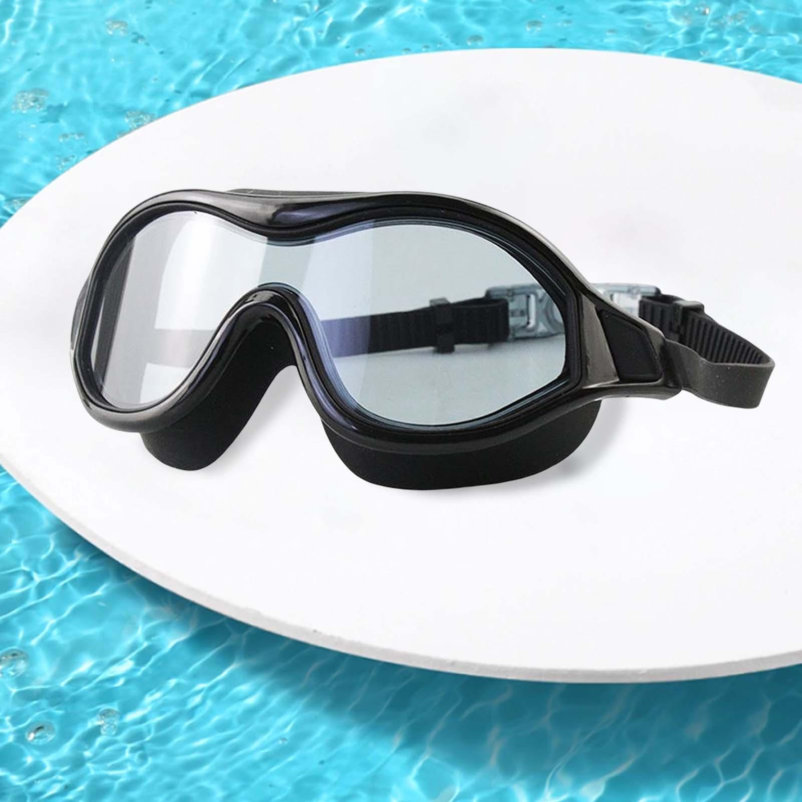 Adult Swimming Goggles Swim Glasses Anti Fog Men Diving Eyewear Women Pool Black 