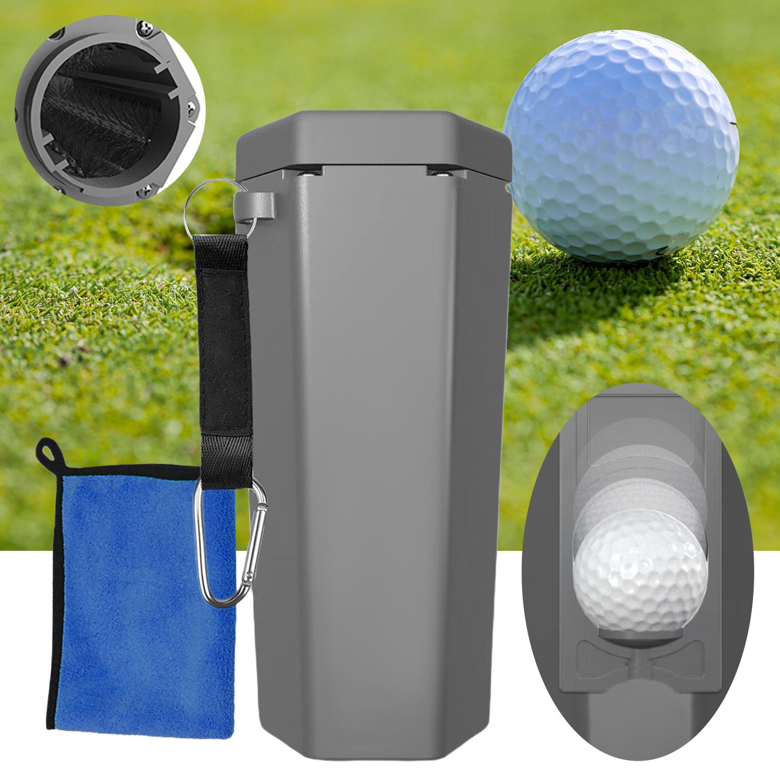 Golf Ball Washer Leakproof Gift Fitments Brush for Colleagues Cart Traveling