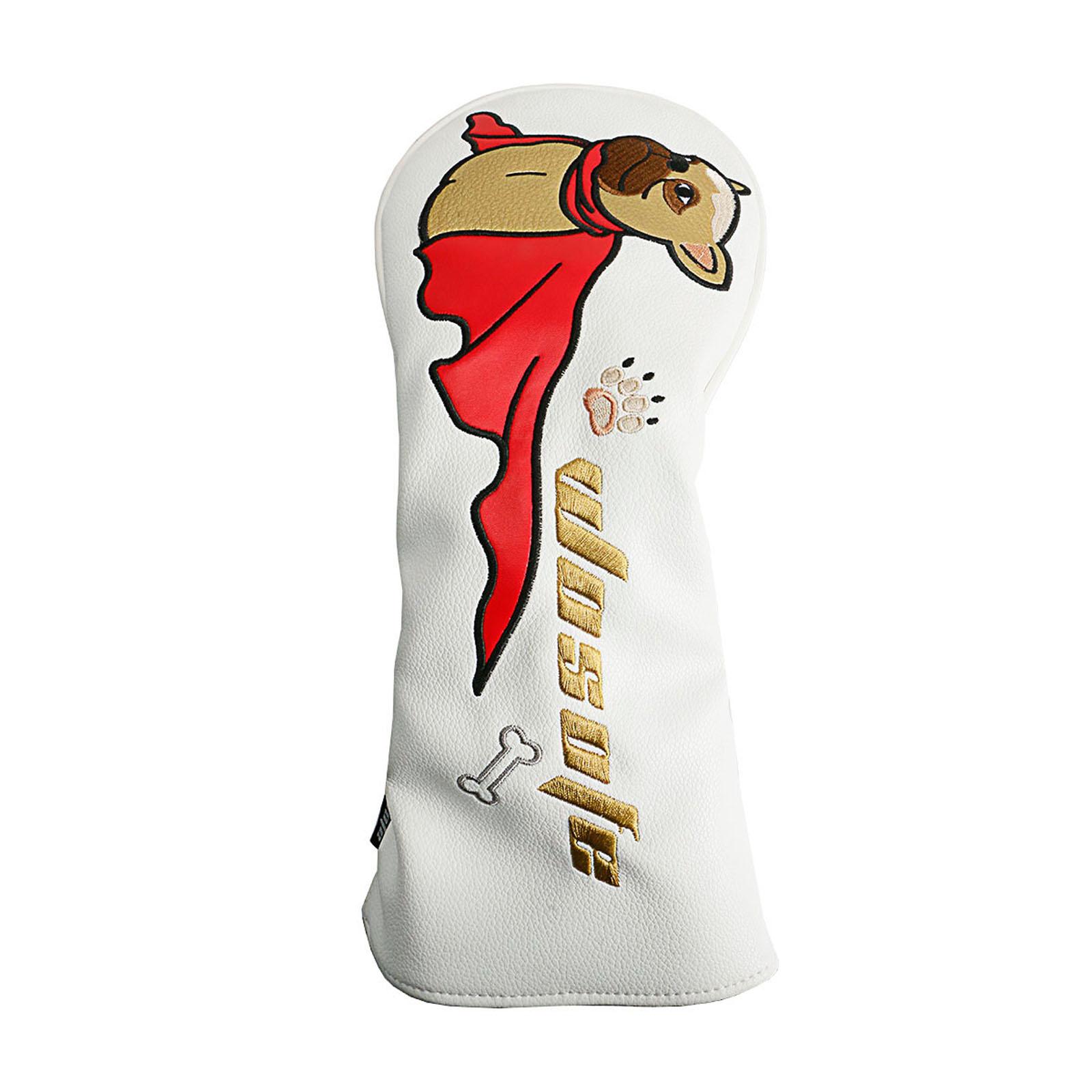 Golf Mallet Putter Head Cover Golf Supplies Fashion Protective Putter Covers Straight White