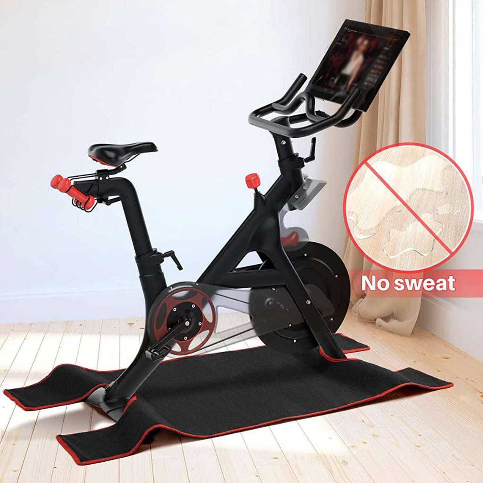 Exercise Bike Mat Stationary Bike Steppers Training Pad for Carpets Home Use