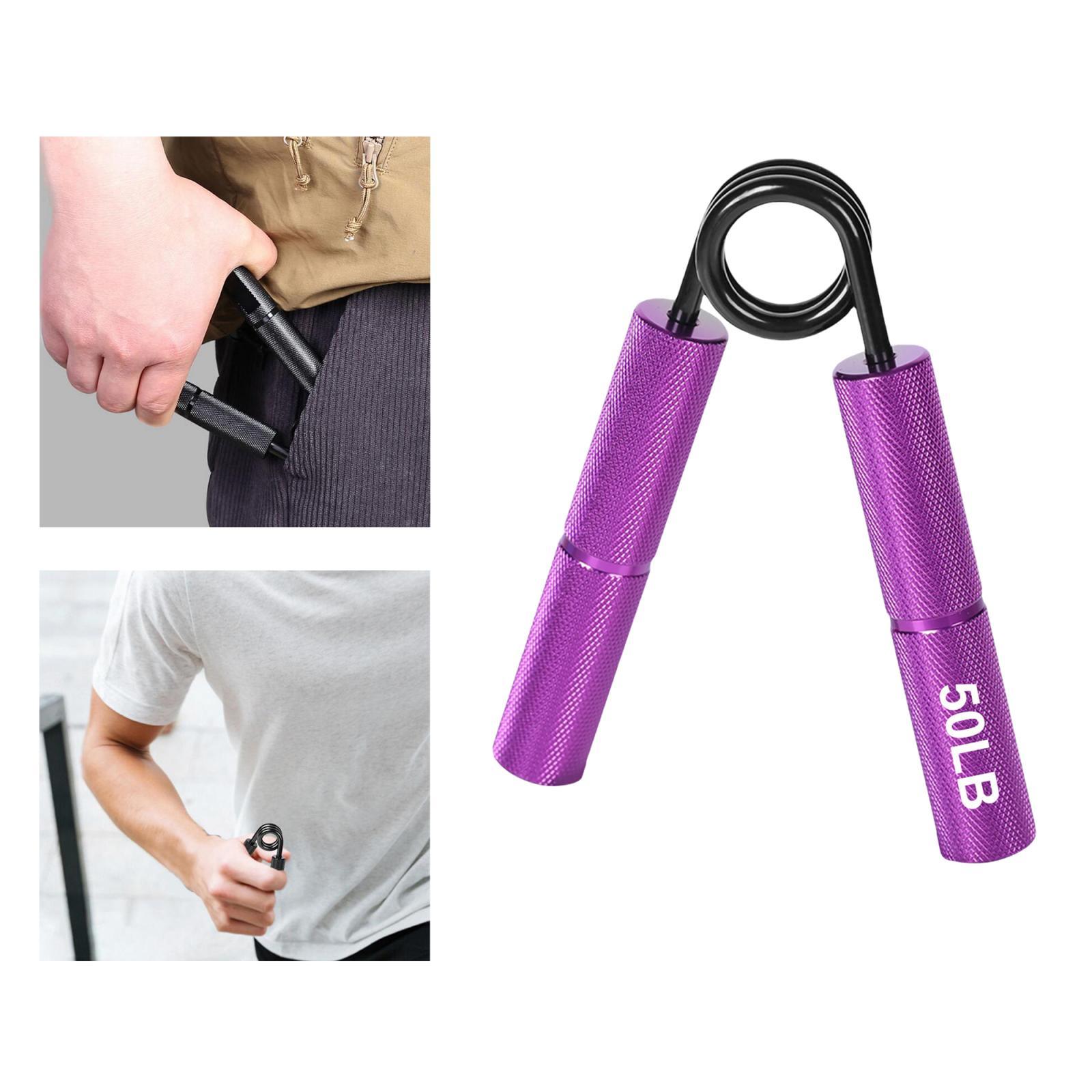 5xExerciser Strength Trainer Fitness Wrist Gym Athletes Hand Grip Strengthener Violet 50lb
