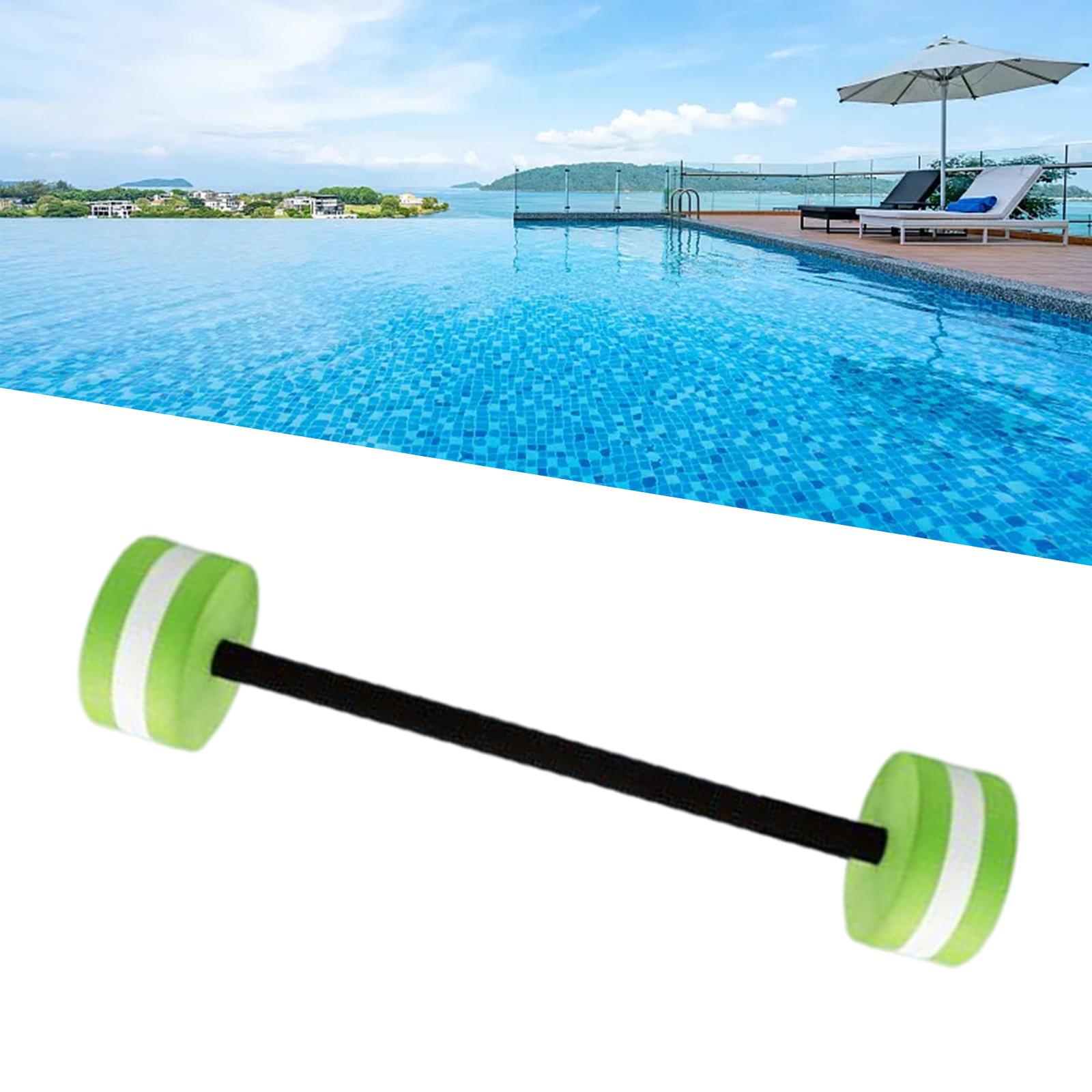 Water Dumbbells Pool Exercise EVA Aquatic Barbell for Men Women Water Sports Green Standard