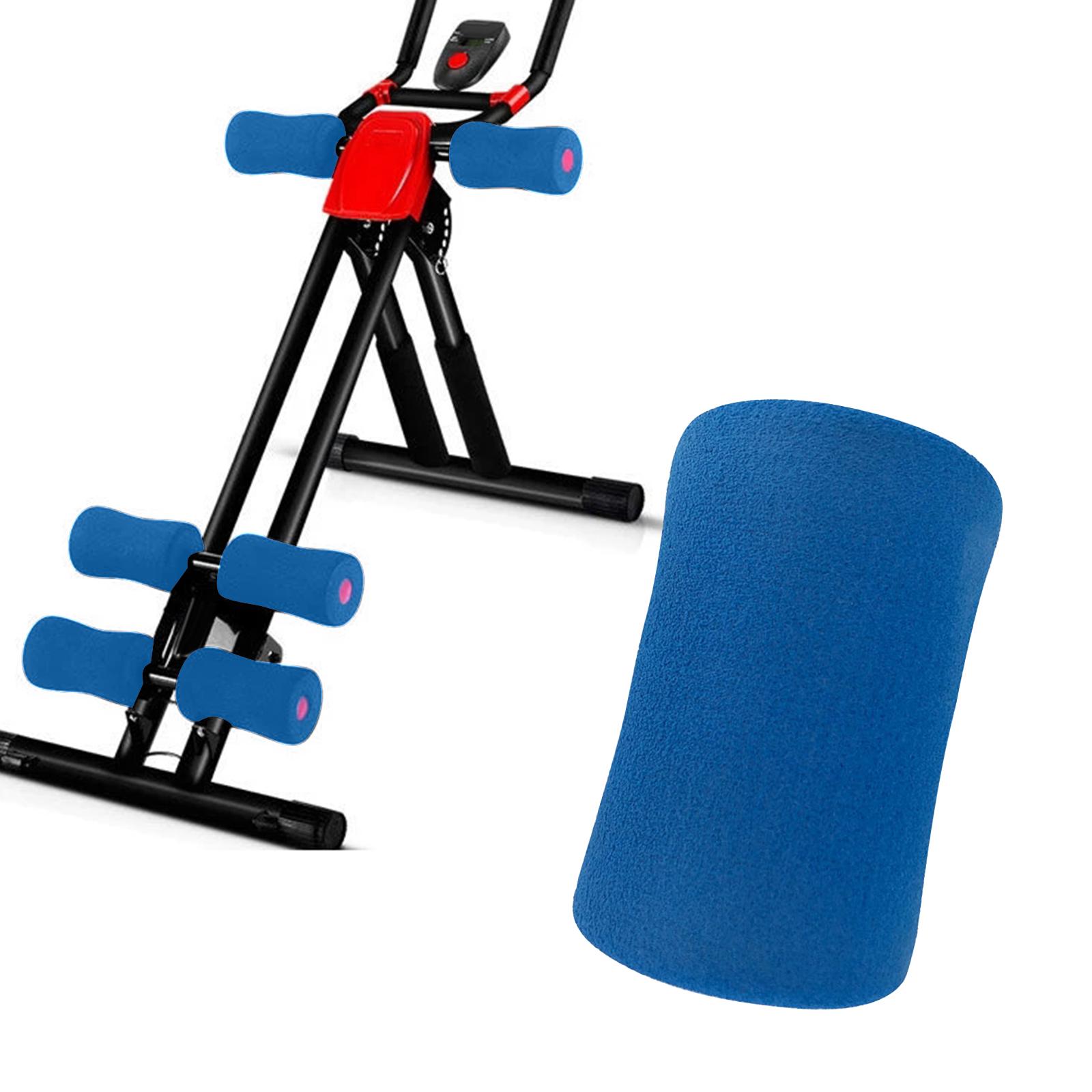 Foam Foot Pads Rollers for Weight Bench Abdominal Trainer Workout Machine Blue