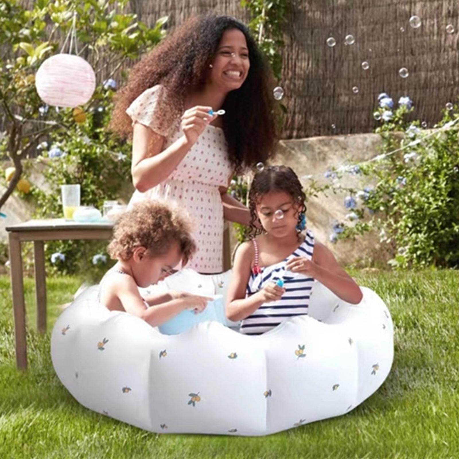 Petal Inflatable Baby Pool with Pump Baby Pool for Indoor Girls Boys