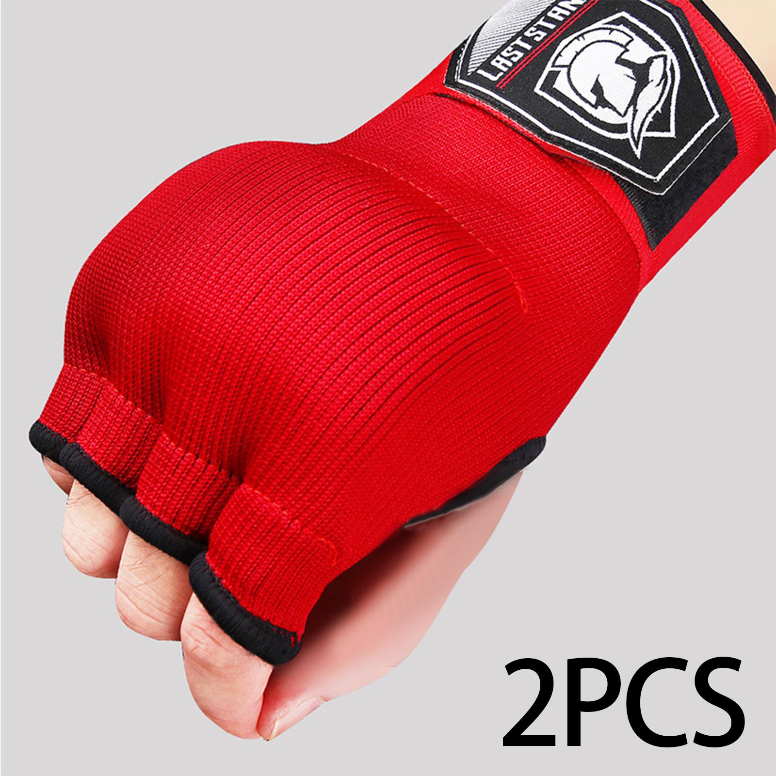 Gel Hand Wraps Boxing Inner Gloves for Taekwondo Muay Thai Martial Arts Red
