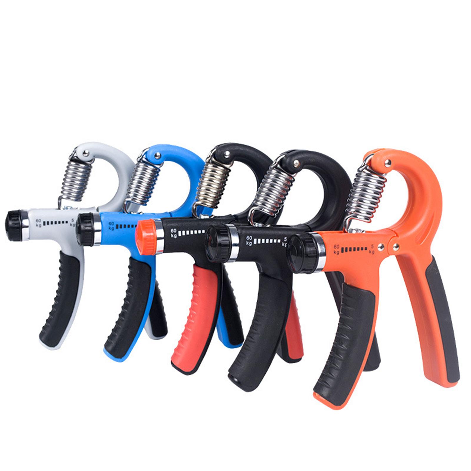 2xFinger Exerciser Hand Gripper Musician Fitness Adults Hand Grip Strengthener Orange