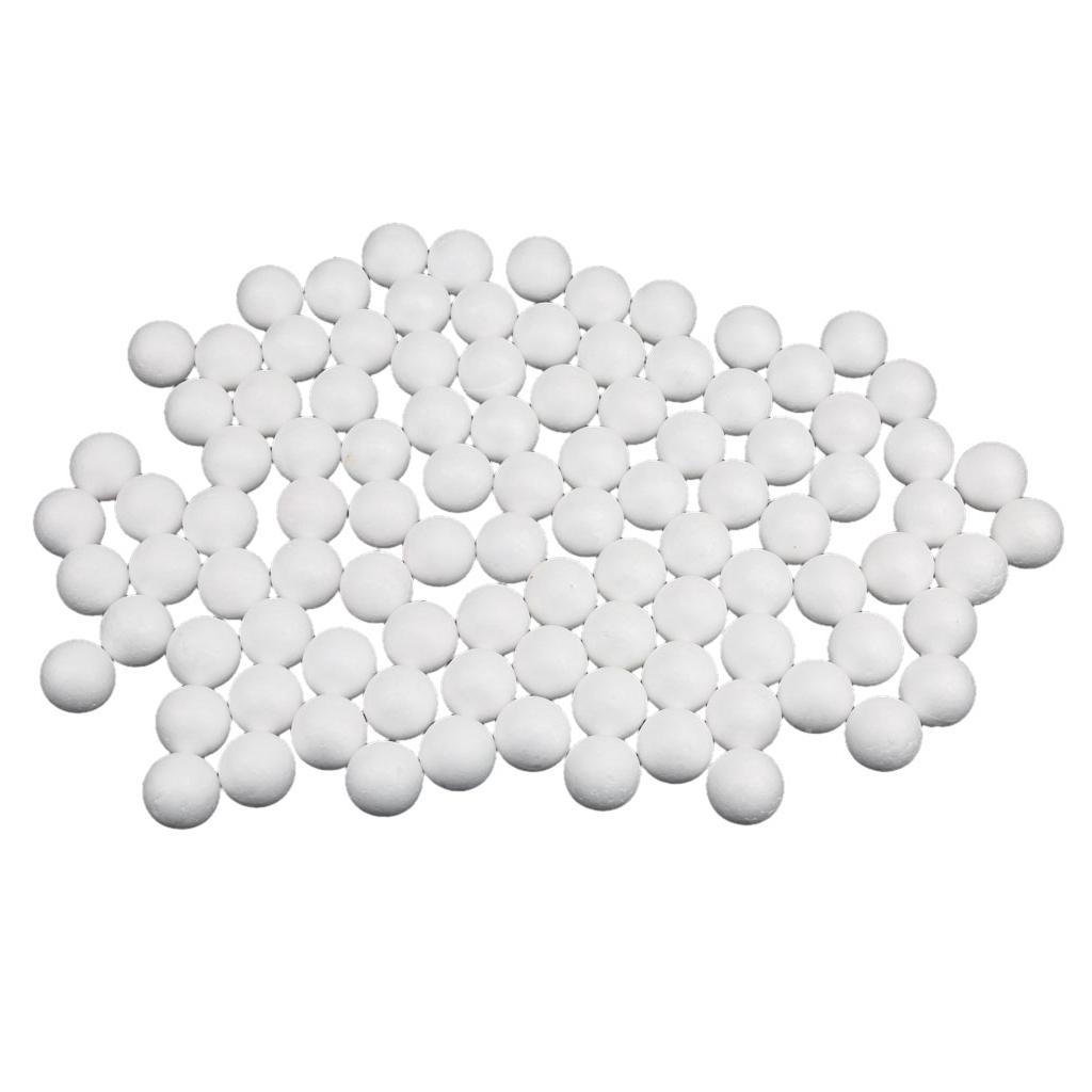 100pcs 25mm White Modelling Craft Polystyrene Foam Balls 