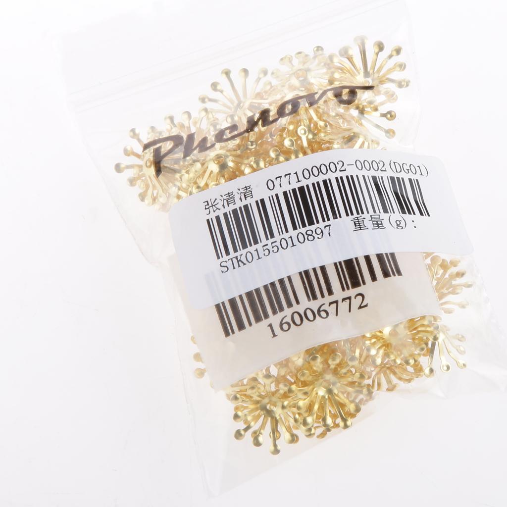 100 pcs 13mm Bead Cap ends DIY Accessories Jewellery Findings Craft Gold