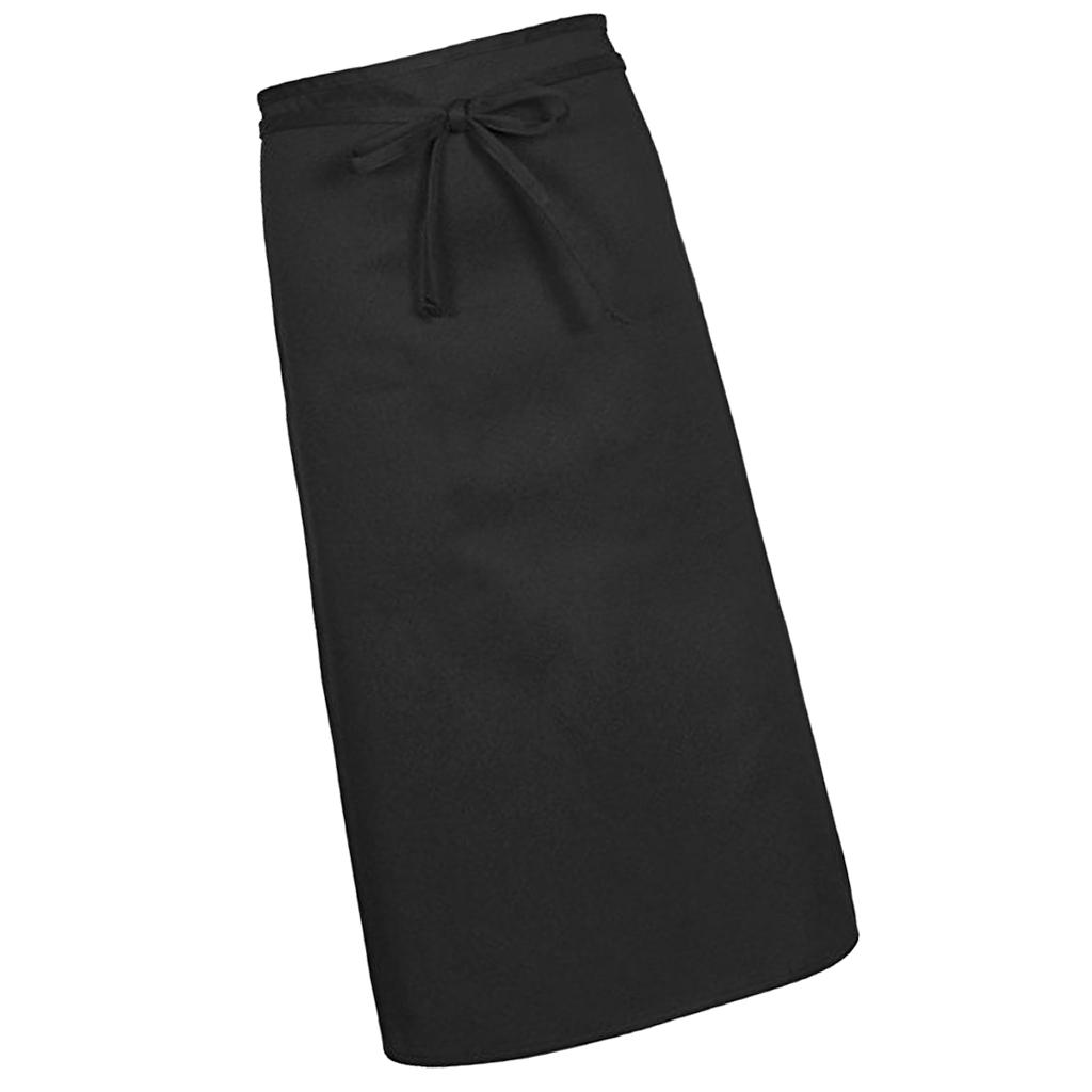 Men Women Black Restaurant Chef Half Apron Waist Apron