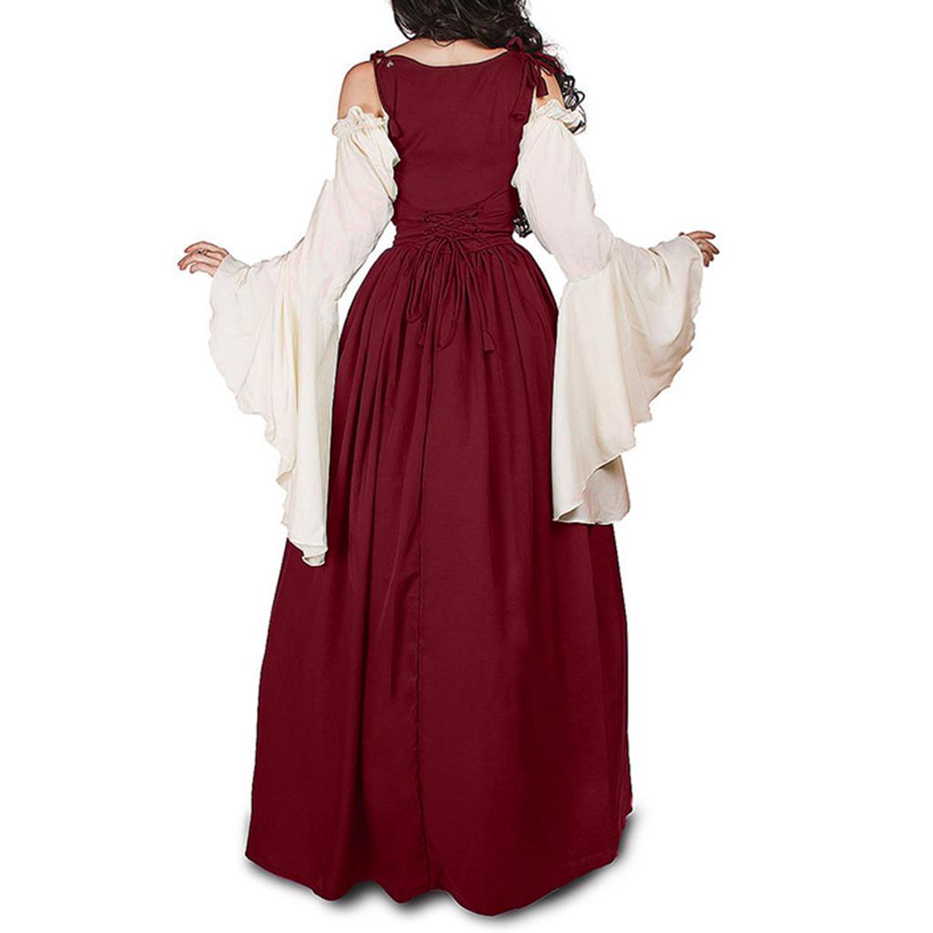 Renaissance Medieval Clothes Costume Floor Length Halloween Irish Over ...