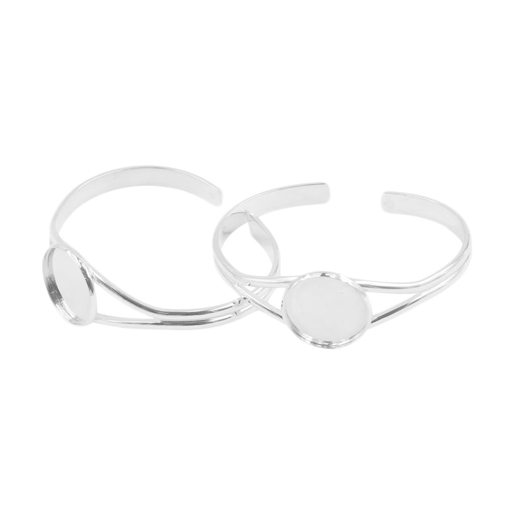 Sterling silver bezel deals bracelet blanks