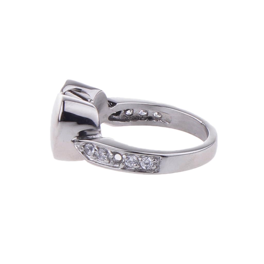 Tiny Heart Cremation Urn Ring Hold Loved Ones Ashes for Women Finger