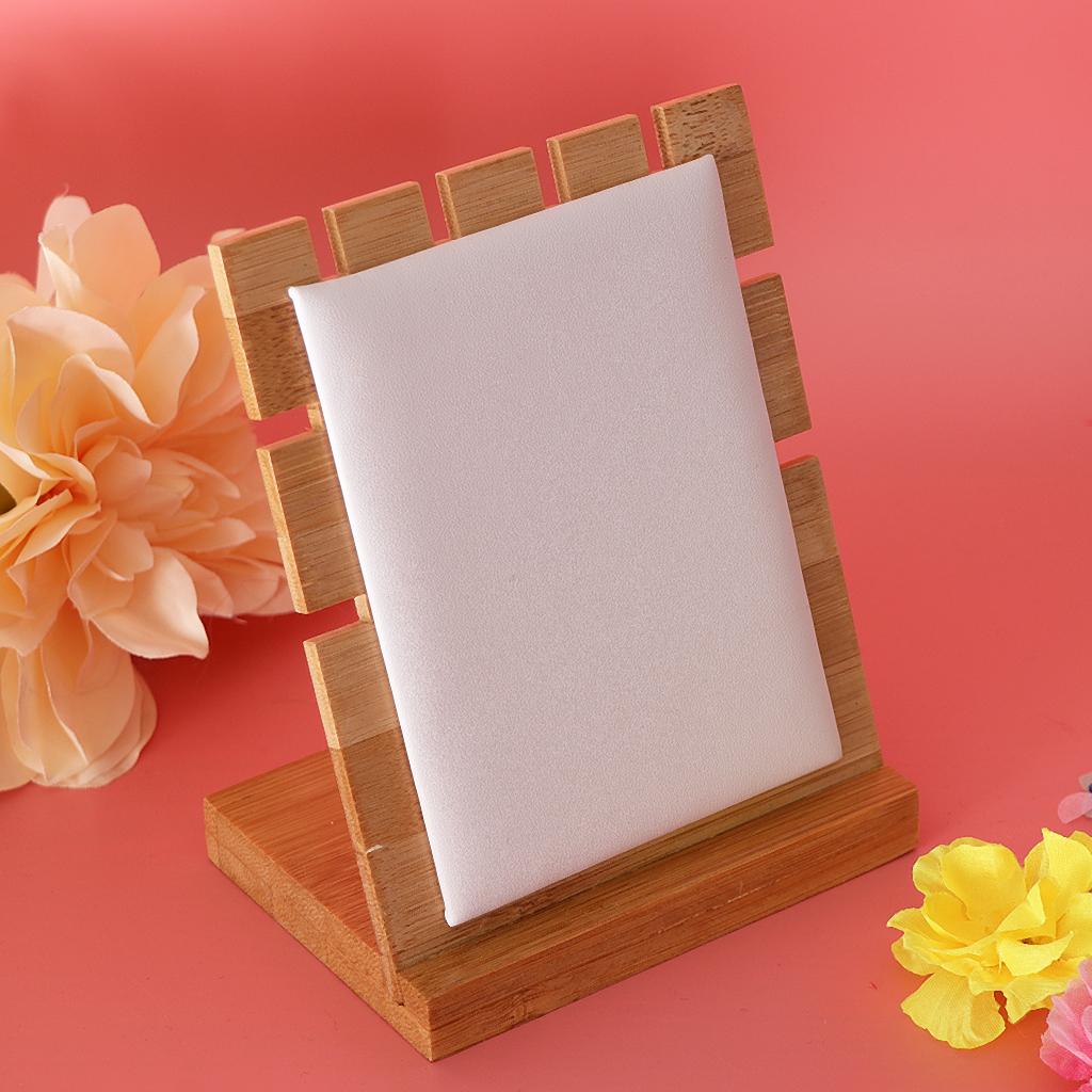 Solid Wood Jewelry Display Board Stand Holder Showcase Organize as described