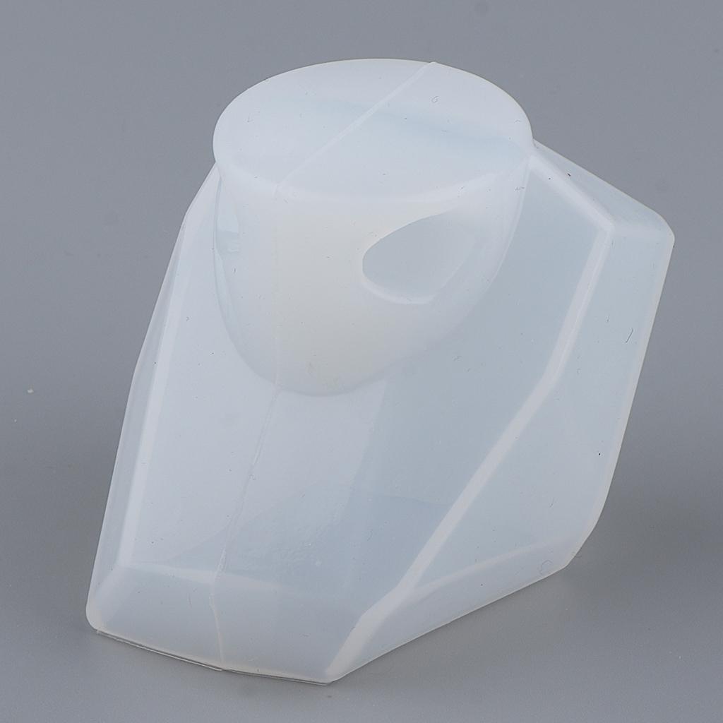 Transparent Silicone Stone Resin Mould Multi-Faceted Diamond DIY  02
