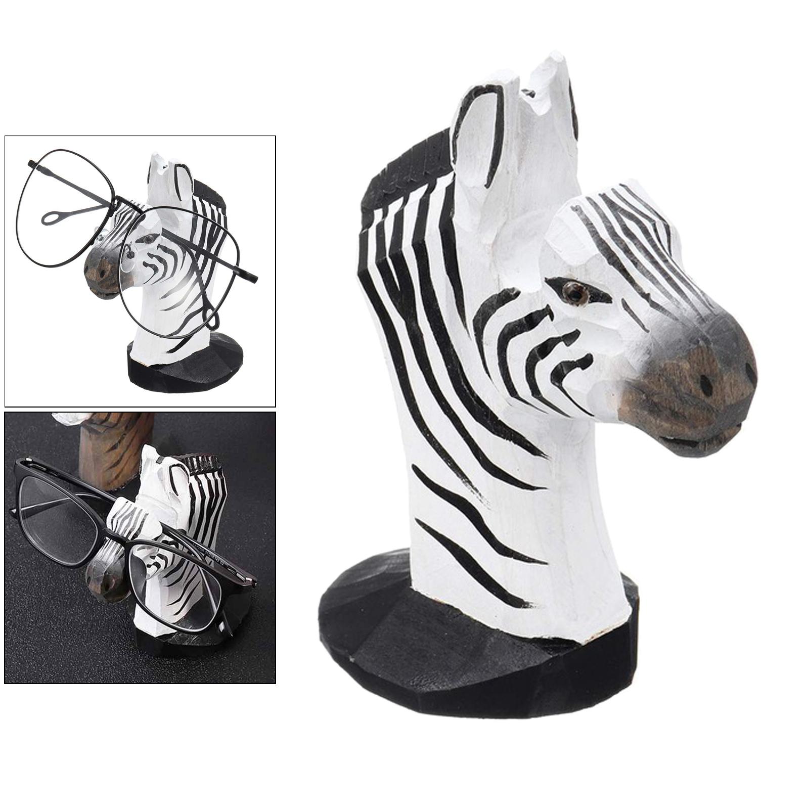 Lovely Eyeglass Eyewear Rack Display Stand Organizer Centerpiece Zebra