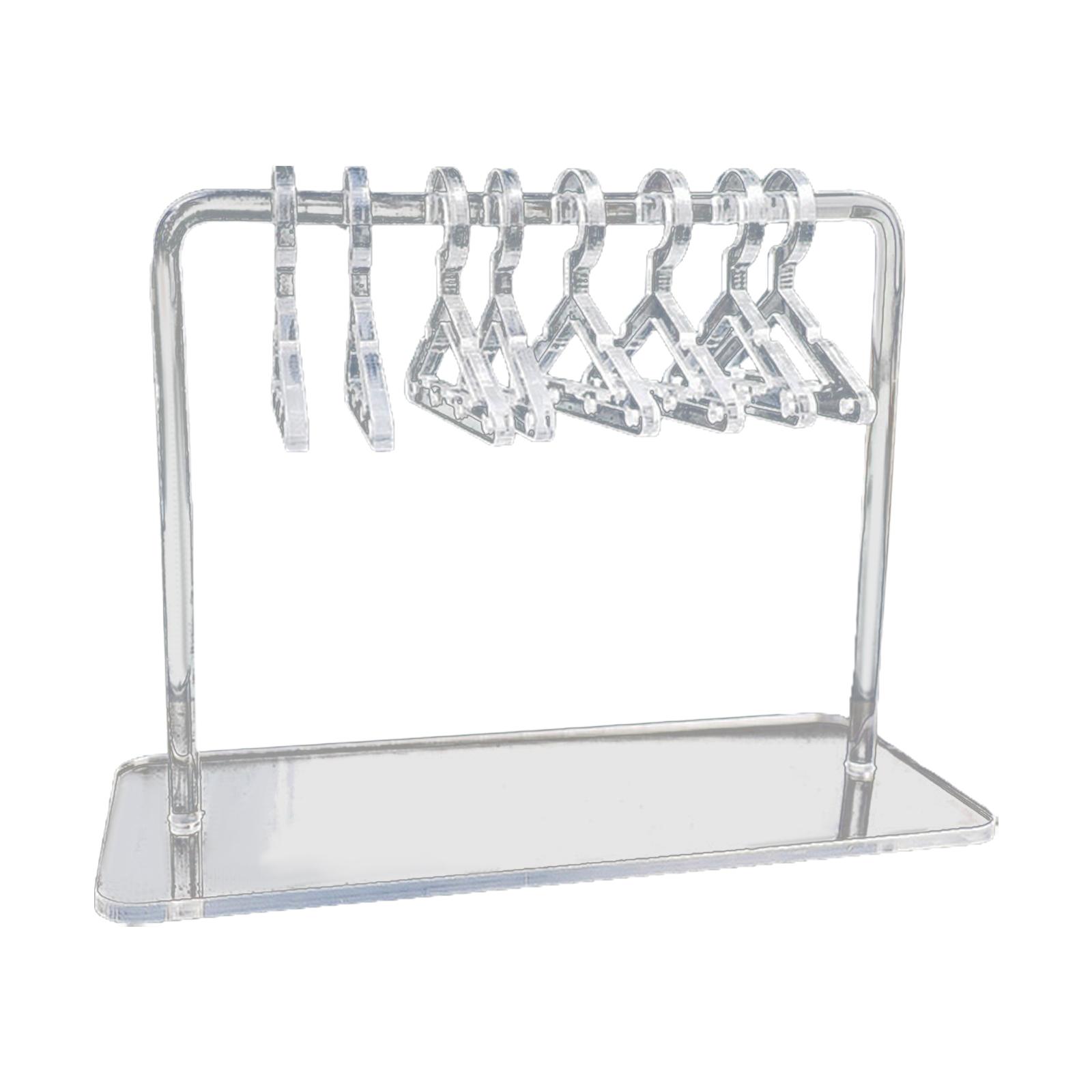 Transparent Acrylic Earring Display Stand for Women Girls 8Pcs Hanger Rack