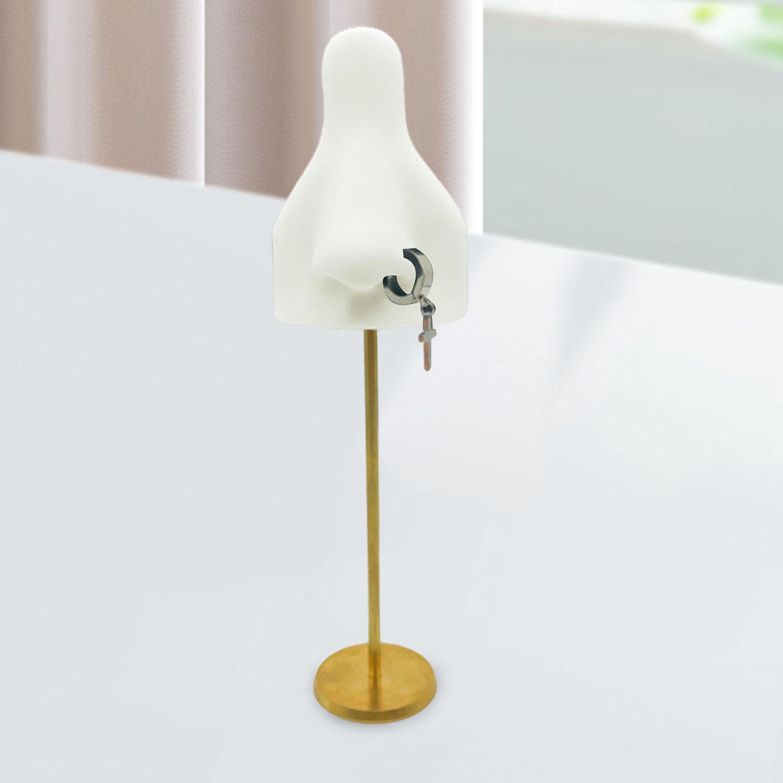 Silicone Nose Model with Bracket Beginners Show Body Piercing Practice Model White