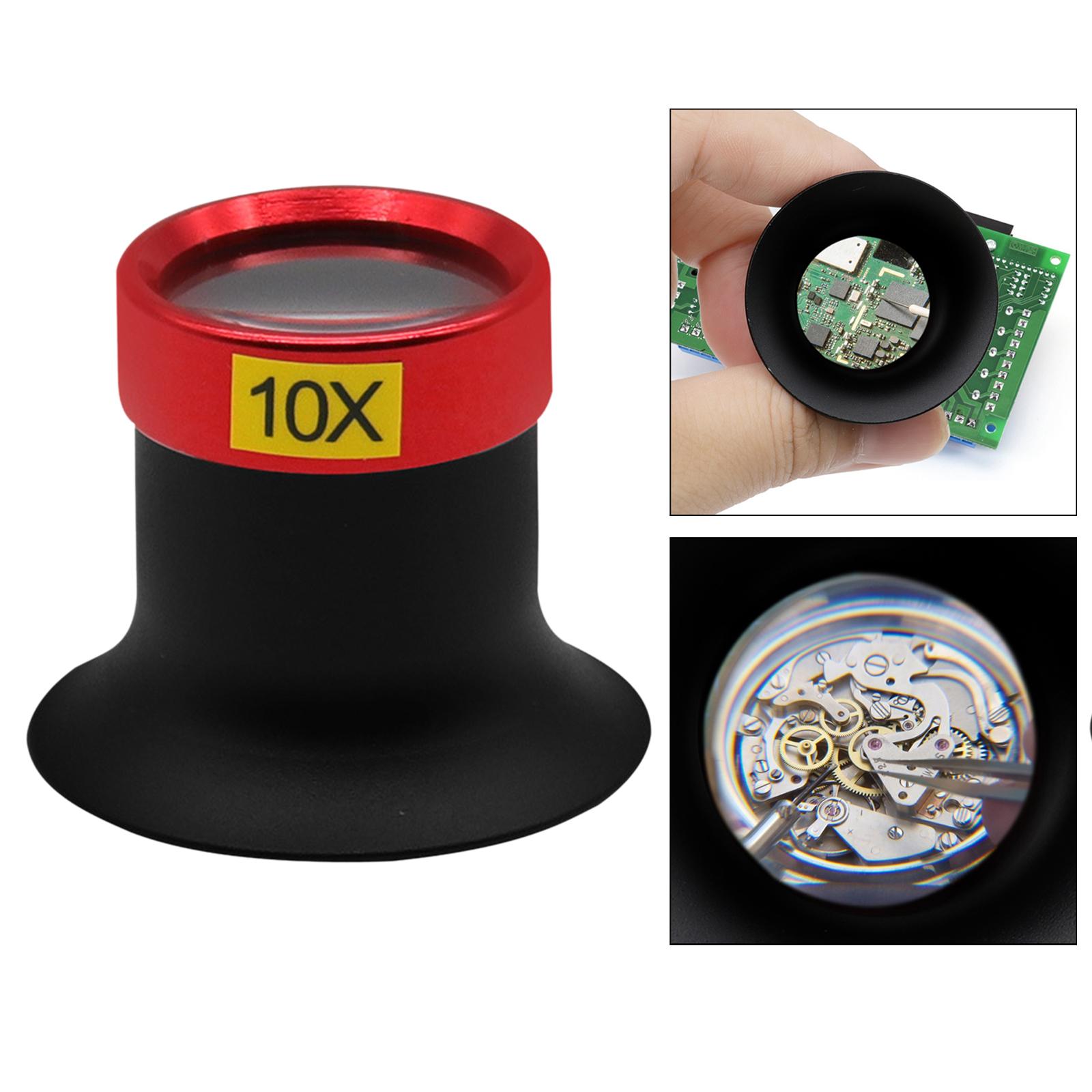 10x Loupe Magnifier Handhold Repair Watch Magnifier Tool for Reading Jewelry