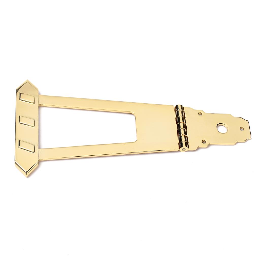 6 String Archtop Guitar Trapeze Tailpiece Bridge Golden