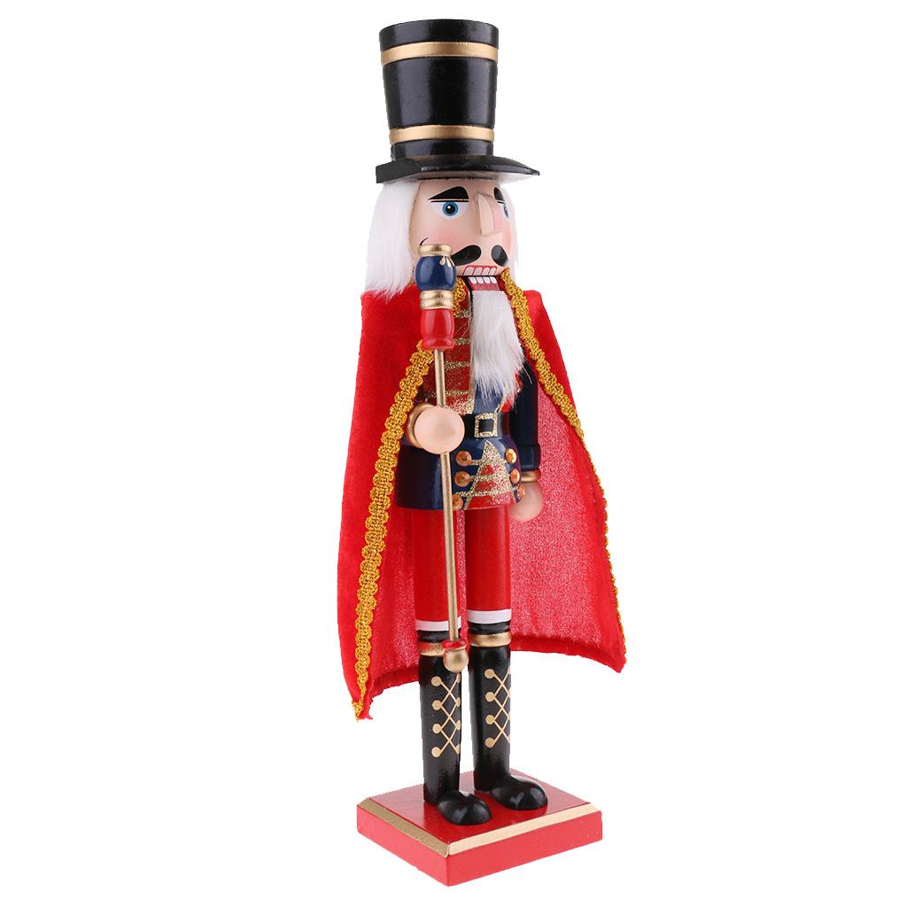 Assorted Wooden Nutcracker Walnut Soldier Statue Figure Festival ...