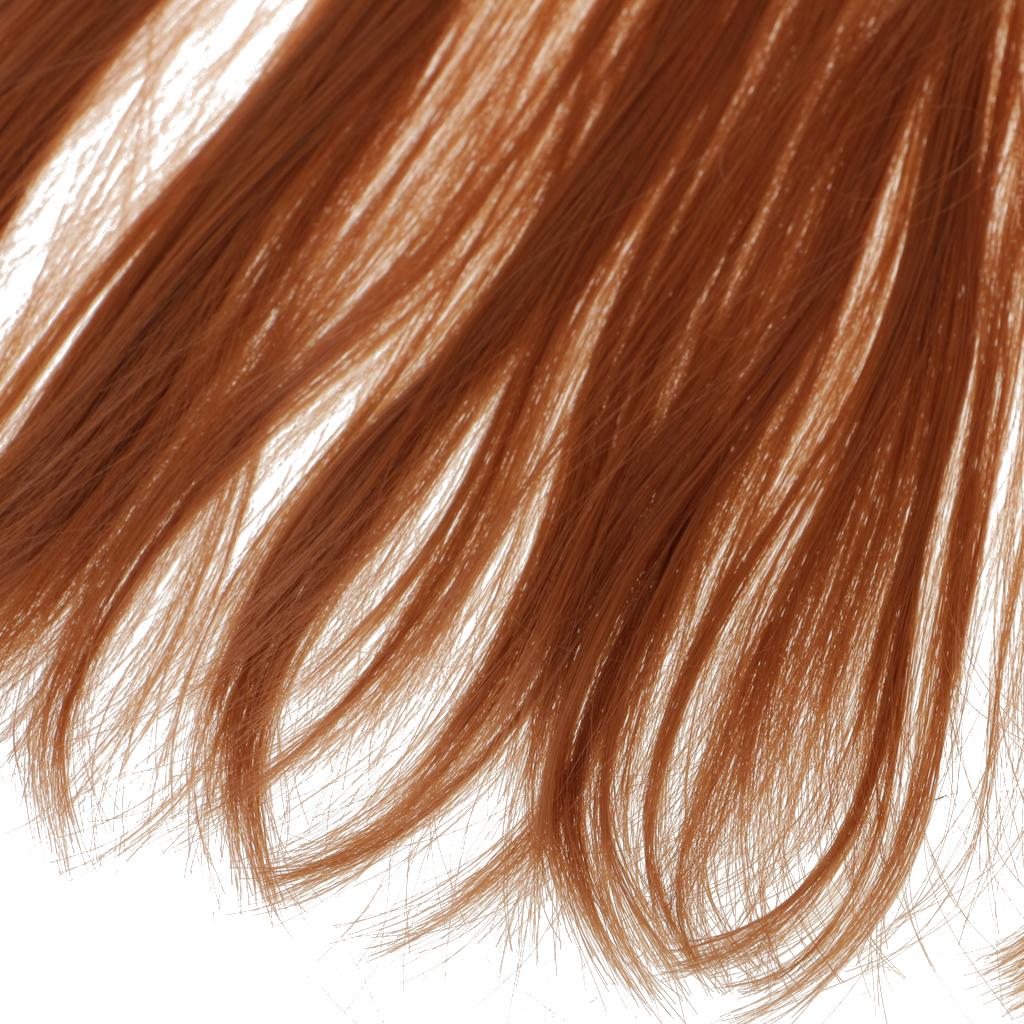 25 cm Länge 1 Puppenhaar lange Gerade Haar Perücke aus Hochtemperaturdraht 
