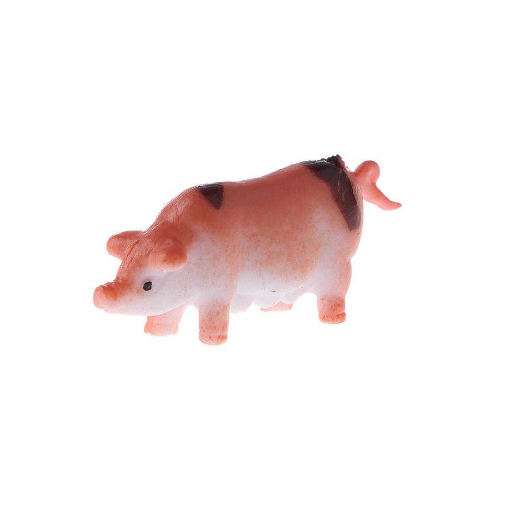 2x12-piece Plastic Farm Animal Models Kids Educational Toy Party Bag Fillers