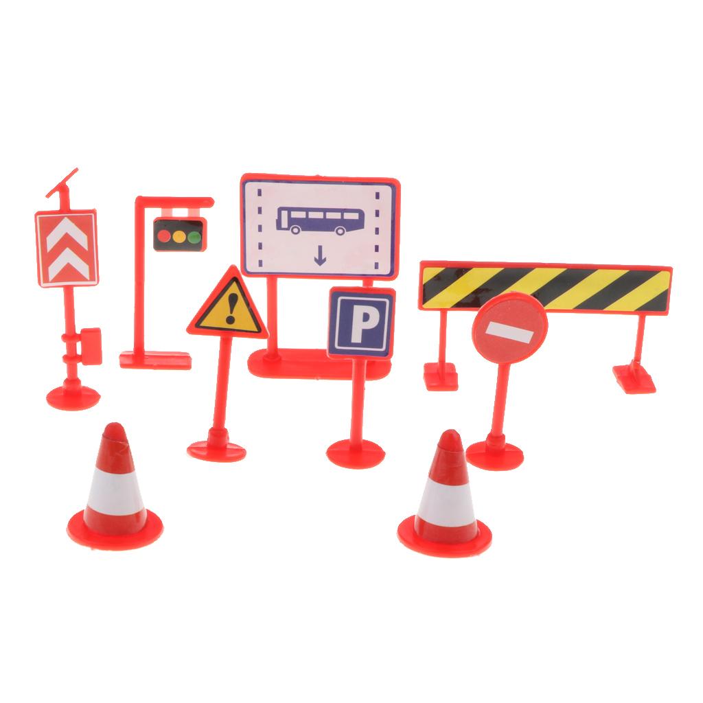 Street Road Sign Pretend Play Game Traffic Car & Vehicle Playset Toy ...