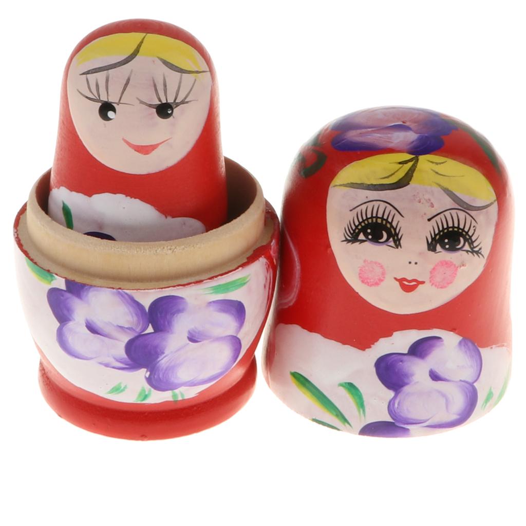 Russian Stacking Nesting Doll Matryoshka set Babushka Dolls 5/6 Pcs Kid