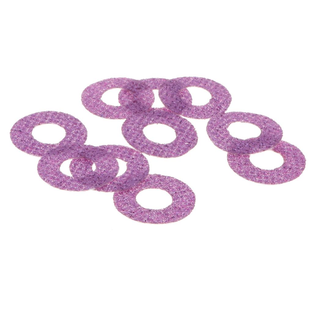 2x10pcs Plastic Safety Toy Eyes + Glitter Nonwovens + Washer 20mm Light Purple