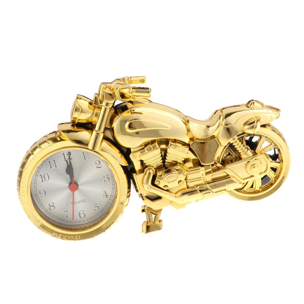 Retro Motorrad Uhr Skulptur Motorrad Modell Kunsthandwerk Dekoration 