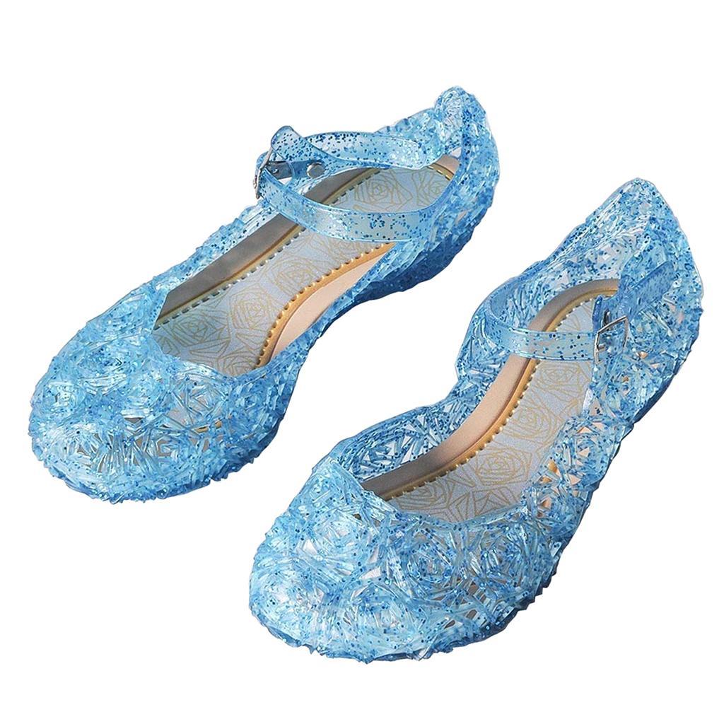 Childrens Girls Holiday Summer Beach Pool Plastic Jelly Sandals Shoes ...
