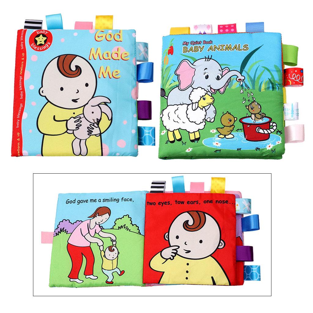 Early Educational Development Infant Soft Cloth Book Baby Gifts God Made Me
