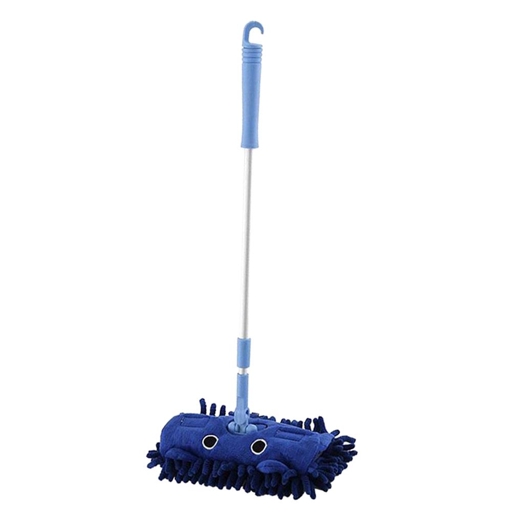 Childrens Kids Cleaning Sweeping Mop Play Toy Preschool Pretend Play Blue