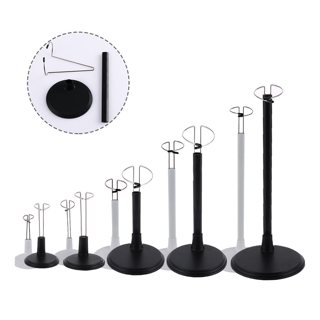 Adjustable Doll Stand Display Holder for Dolls Action Figure 35CM Black