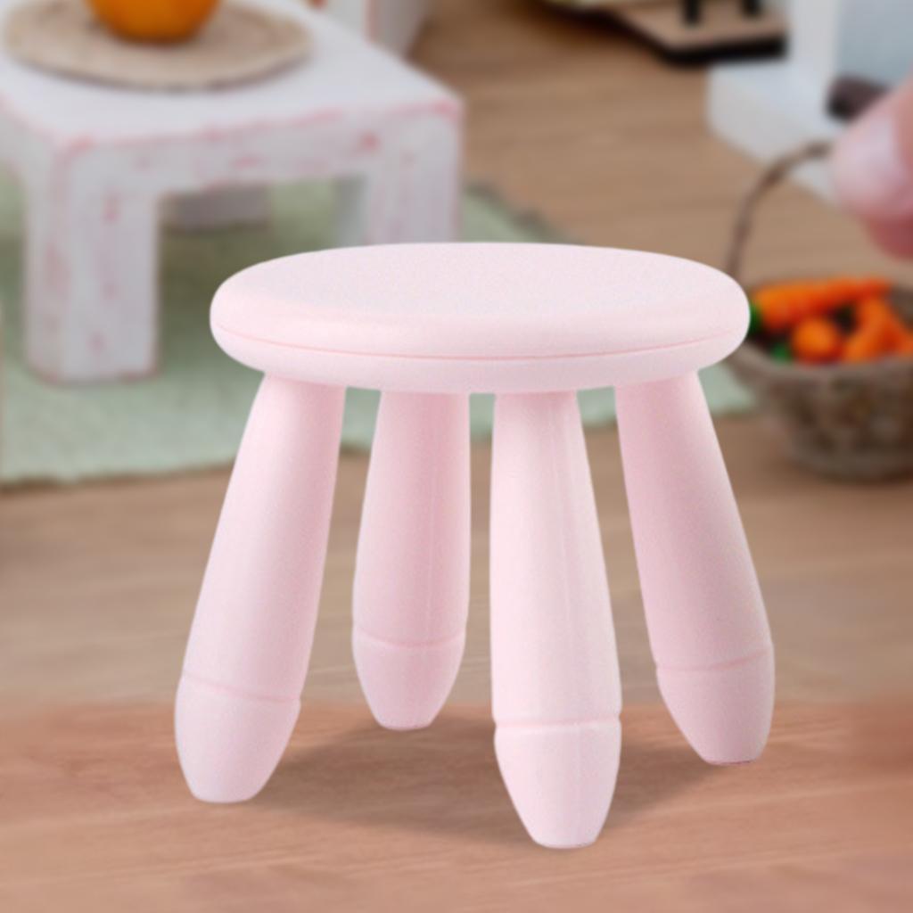 3x Simulation Dollhouse Miniature Stool Chair Dollhouse Decor