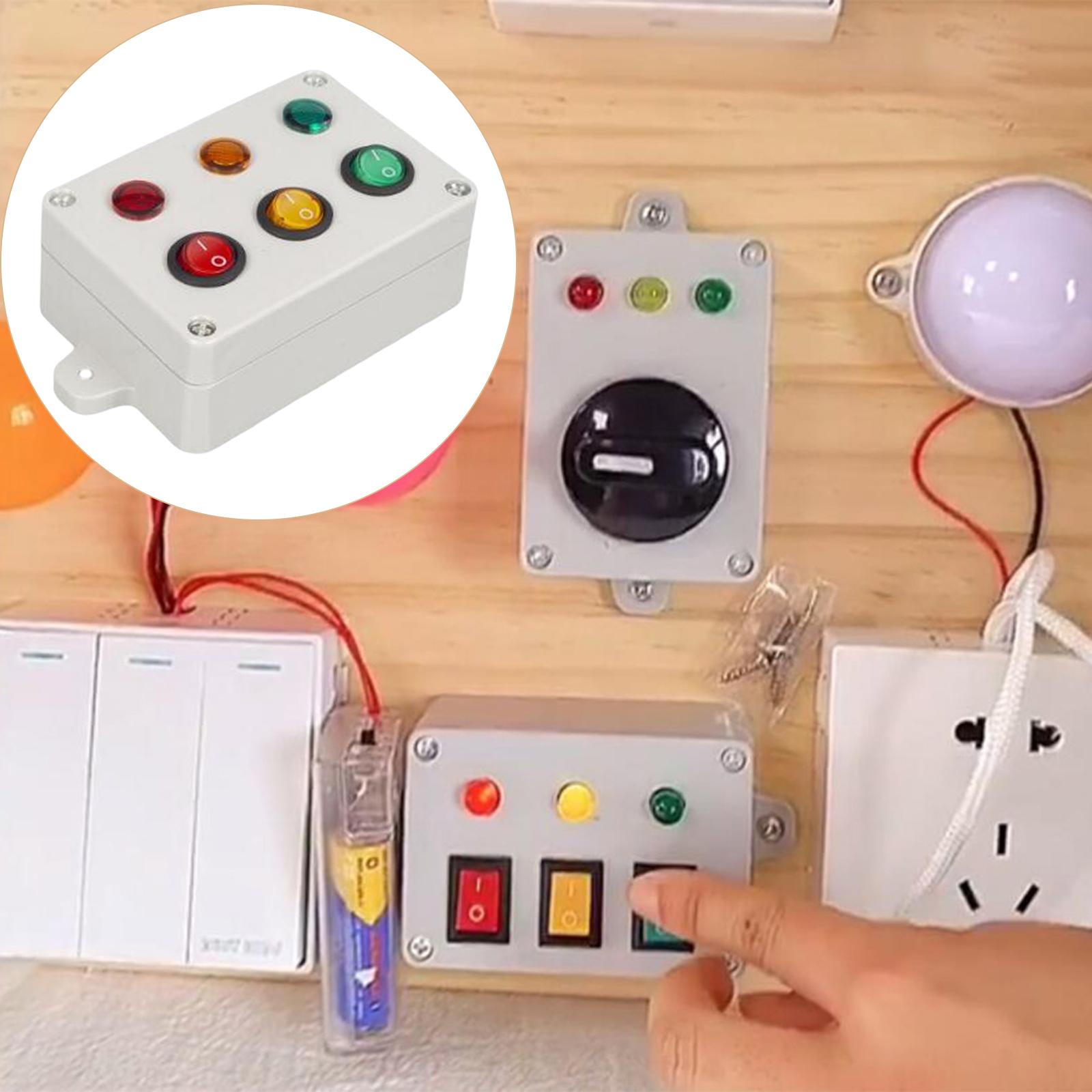 10xMini Busy Board Traffic Light With Switch Educational Kids Toys Party Gift